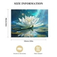 thumbnail image 2 of Nawypu Zen Wall Art White Water Lily Canvas Wall Art Lotus Flower Bloom in Water Print Picture Artwork for Bathroom Yoga Spiritual Living Room Decor, 2 of 5