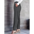 thumbnail image 5 of Women'S Pants Casual High Waist Trousers Tapered Slacks Pockets Dressy Business Work Outfits Gray XS, 5 of 8