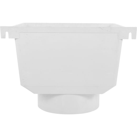 HOMEMAXS White PVC Downspout Rain Funnel for Pipe Compatible with Drainage Systems