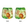 thumbnail image 5 of Lsque African Animals in the Jungle Printed Women's Running Shorts with Liner Pockets,Elastic Quick Dry Workout Athletic Gym Yoga Shorts,Womens High Waist Shorts-Small, 5 of 9