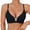 Black, variant on Wireless Seamless Jelly Bra for Women JIANLAI Women's Wirefree V Neck Seamless Everyday Bra, Adjustable Thin Straps Padded Invisible Basic Bralette