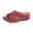 Red, variant on RotHome Orthopedic Wedge Sandals for Women Dressy Low Heel Comfortable Walking Arch Support Casual Slip On Summer Shoes Trendy Sandalias de Mujer