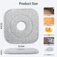 thumbnail image 5 of 3 Pack Microfiber Mop Replacement Heads, Square Mop Replacement Pads, Absorbent, Machine Washable, Wet and Dry Use for Mop Serpilliere, 5 of 5