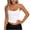 White, variant on Sevevn Women’s Leopard Trim Tank Top Sleeveless Fitted Crop Cami Shirt Soft Stretch Casual Summer Top for Workout, Streetwear, Daily Wear White M