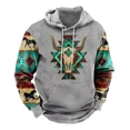 thumbnail image 1 of Sudadera Con Capucha Estampada 3d India Retro Para Hombre, 1 of 4