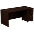 thumbnail image 1 of BBF Series C Engineered Wood Computer Desk with Mobile Pedestal in Mocha Cherry, 1 of 9