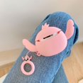 thumbnail image 4 of Funda de silicona suave de dibujos animados compatible con AirPods 3 - Funda protectora linda y divertida a prueba de golpes [Serie Avatar de dibujos animados] (puntada de orejas grandes rosa), 4 of 5