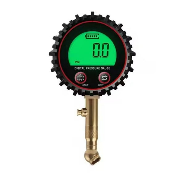 Heavy-Duty Digital Tire Pressure Gauge, Accurate ±1%,PSI/KPA/Bar/Kg/cm² Measurement