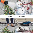 thumbnail image 4 of Grey Christmas Outdoor Rug 6x9 Ft, Non Slip Washable Area Rug, Xmas Tree Snowman Bear Snowfall Plaid Patio Rugs Carpet Runner, Large Floor Mat for Indoor/Outdoor Deck Porch Camping, 4 of 8