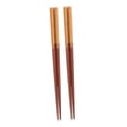 thumbnail image 3 of 2 Pares Palillos de Madera Reutilizables Palillos Japoneses para Sushi Y Fideos Diseño de Sándalo Cómodo para Comer en Casa Y Regalo 22.5cm Adecuados Estilo A, 3 of 10