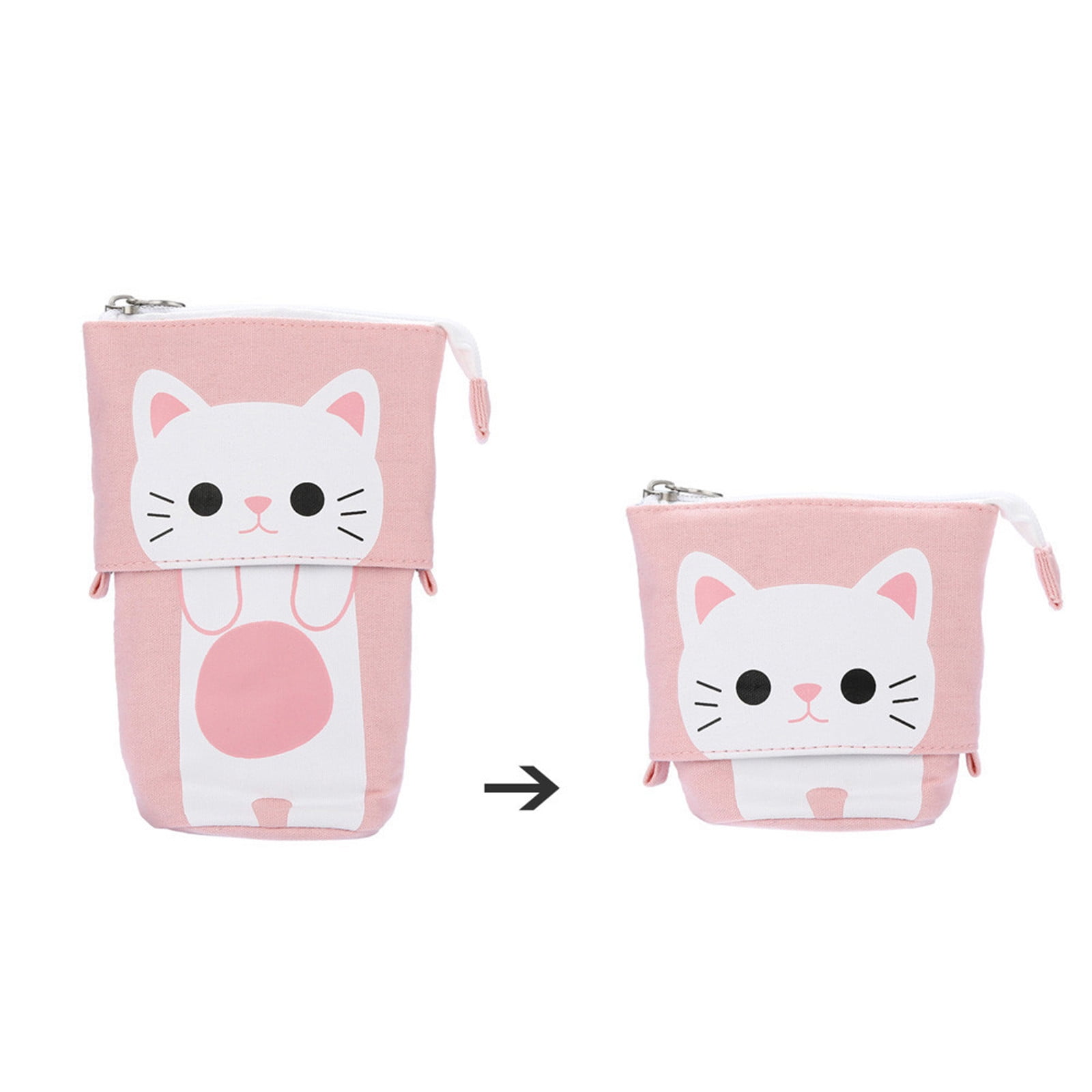 Pencil Cat box tote bag