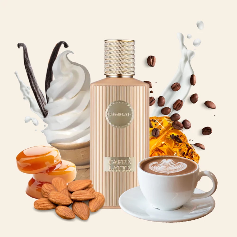 Khadlaj Unisex Caffe Latte Extrait de Parfum Spray, 3.4 oz