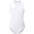 thumbnail image 5 of Hrsba Girls Dance Outfits Summer Sleeveless Cutout Gymnastics Leotard Bodysuit Crew Neck Comfortable Practice Wear for Big Kids, 5 of 5