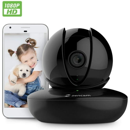 Amcrest Zencam 1080P WiFi Camera, Pet Dog Camera, Nanny Cam with Two-Way Audio, Baby Monitor with Cell Phone App, Pan/Tilt Wireless Wi-Fi IP Camera, Micro SD Card, RTSP, Cloud, Night Vision, M2B (Best Traffic Cam App For Iphone)