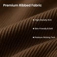 thumbnail image 5 of Ribbed Seamless High Waist Workout Biker Shorts, Tummy Control Gym Shorts, 5 of 6