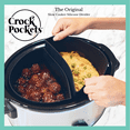 thumbnail image 2 of The Original Blue and Black 6-Quart Slow Cooker Liners 2 Pc. Dividers Set, Reusable Silicone Crock Pot Inserts, Non-Stick and Leak Resistant, BPA Free, Dishwasher Safe +FREE COOKBOOK, 2 of 8