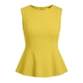 thumbnail image 6 of Paiwinds Women's Round Neck Sleeveless Slim Fit Tank Top Casual Solid Color Blouse Soft Polyester Spandex, 6 of 9