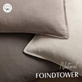 thumbnail image 4 of Fundas de almohada Foindtower de lino decorativas de 30 x 50 cm, color rosa empolvado, 4 of 7