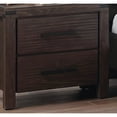 thumbnail image 5 of GZXS Modern Espresso Nightstand Wood Bedside Table with 2 Drawers, 24"L x 16"W x 23"H, 5 of 6