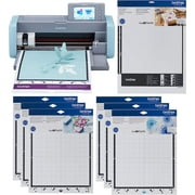Brother ScanNCut SDX125e DIY Cutting Machine with Scanner, 3 Standard Tack and 3 Low Tack Adhesive Mats, and Non-Tack Scanning Mat