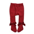 thumbnail image 1 of Diconna Collants Unis pour Bébés Filles, Leggings Extensibles avec Nœud, 1 of 8