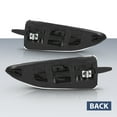 thumbnail image 6 of Pair Fender Vent Insert Molding Plate Kit Black L&R Fit For 2017-2019 Ford Escape, 6 of 10