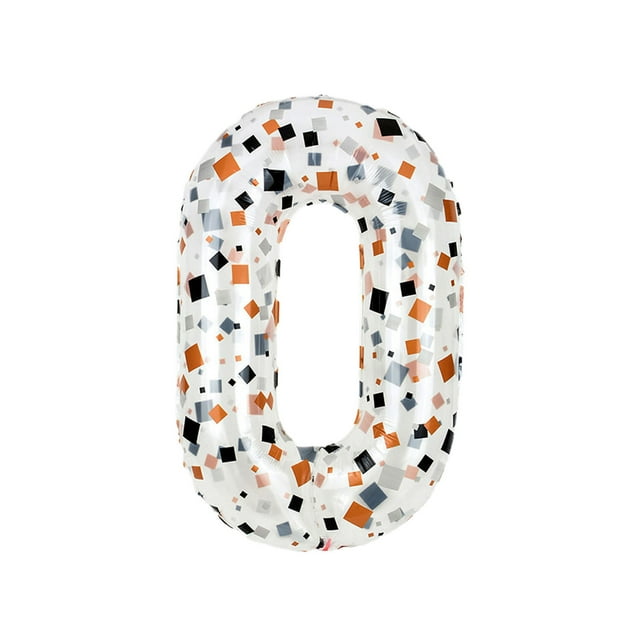CSChome Decorative Balloon Number Balloon: Eye-Catching, Creative, Inflatable, Decorative, Exquisite Fragment Printing, Birthday Party Balloon, Party Supplies