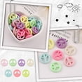 thumbnail image 5 of 250Pcs Opaque Acrylic Beads Peace Sign Mixed Color 16x3mm Hole: 2mm, 5 of 5
