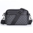 thumbnail image 3 of Bandolera Hombro Informal para Hombre Bolso Cuadrado Pequeño Negocios (marrón), 3 of 9