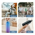 thumbnail image 3 of Shinysix Aluminum Water Bottle with Carabiner, Portable Reusable Leakproof Jug for Hiking and Travel, 3 of 7