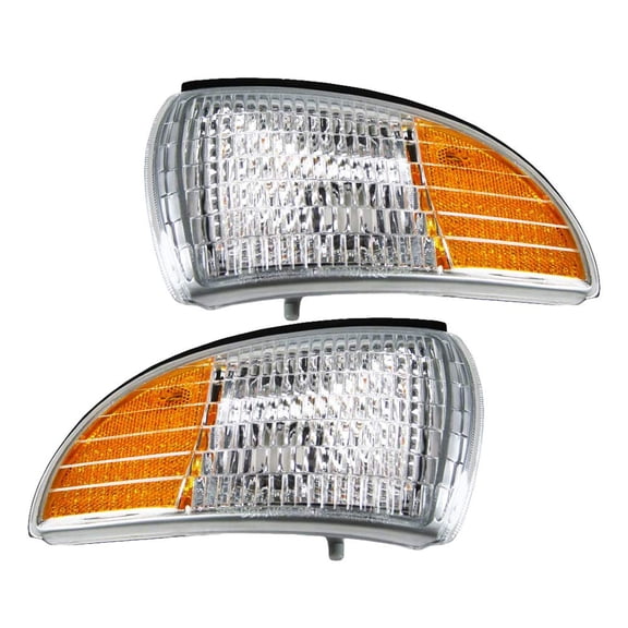 EPIC LIGHTING OE Style Halogen Corner Lights Assembly Replacement for CHEVROLET 91-96 ROADMASTER CAPRICE | 94-96 IMPALA [ GM2520120 GM2521120 5976555 5976556 ] Pair