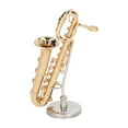 thumbnail image 6 of Dollhouse Saxophone, Simulated Miniature Saxophone Brass Portable Exquisite Vivid Lifelike With Base For Home, 6 of 8
