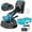 Machine+1 battery+accessories, variant on Cordless Tile Vibration Machine, Portable Tile Laying Tool with Battery and Fast Charger