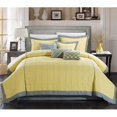 thumbnail image 1 of Ensemble de Couette de Bloc de Couleur Pintuck Cottage - Jaune - Très Grand - 8 Pièces, 1 of 1