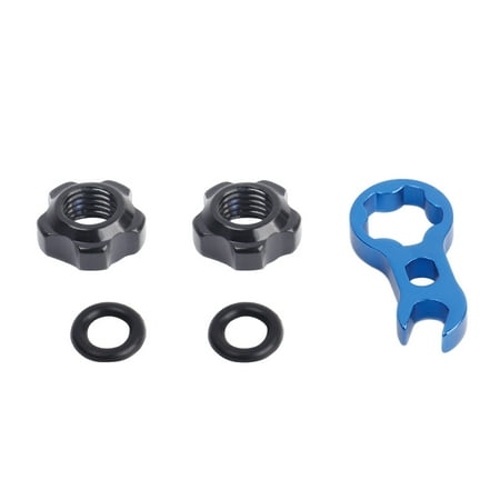 

Law Mouth Nut Vacuum Tire Gas Nozzle Nut Inner Tube Mountain Bike Road Bike Black (with Wrench)