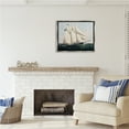 thumbnail image 2 of Stupell Industries Vintage Nautical Yacht Transportation Painting Gray Floater Framed Art Print Wall Art, 31 x 25, 2 of 9