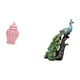 thumbnail image 5 of Jarrón de con tapa y estatua de pavo real, colección de esculturas de animales para elegantes arreglos florales y decoración de mesa., 5 of 8