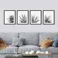 thumbnail image 2 of PixonSign Framed Wall Art, Black White Snake Plant Agave Cactus Succulent Posters, Set of 4 Floral Botanical Wall Decor Modern Bedroom Prints, Nature Wilderness Wall Décor for Home - 12"x16" Black, 2 of 5