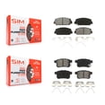 thumbnail image 1 of SIM Front Rear Semi-Metallic Brake Pads Kit for Car Honda Accord KSM-100213, 1 of 8