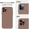 thumbnail image 3 of for iPhone 12 Pro Max Case, Silicone Upgraded [Camera Protecion] Phone Case with Soft Anti-Scratch Microfiber Lining, 6.7 inch, Light Brown, 3 of 11