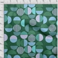 thumbnail image 4 of oneOone Cotton Cambric Dark Green Fabric Geometric Sewing Craft Projects Fabric Prints By Yard 42 Inch Wide, 4 of 4