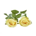 thumbnail image 1 of Single Branch Artificial Flower Realistic Non-fading 2 Head Flower Arrangement Craft Simulation Rose Home Decor, 1 of 6