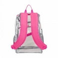 thumbnail image 4 of Eastsport Unisex Clear Top Loader Backpack, Pink, 4 of 4
