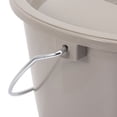 thumbnail image 4 of SHOWERORO Chamber Pot With Lid Adult Grey Plastic Portable Toilets For Adults 1Set, 4 of 6