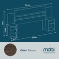 thumbnail image 4 of MOBI Cabecera con 2 buros integrados de Madera Modelo Verona Color Tabaco, 4 of 5