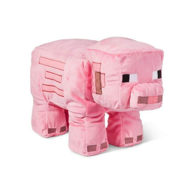 Minecraft Minecraft Pink Pig Plush Novelty Character Stuffed Animals Walmart Com Walmart Com