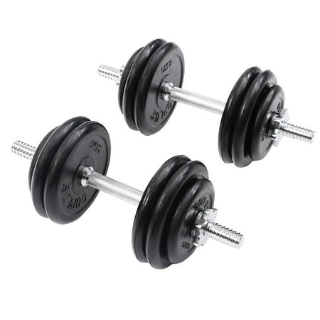 Costway Weight Dumbbell Set 66 Lb Adjustable Cap Gym Barbell Plates Body
