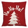 thumbnail image 5 of 4 fundas de almohada decorativas navideñas de 18.0 x 18.0 in, fundas de almohada para sofá, funda de cojín cuadrado de algodón y lino para sofá, sofá (rojo) JAMW Sencillez, 5 of 5