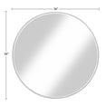 thumbnail image 5 of Martin Svensson Home 36" White Metal Framed Round Wall Mirror, 5 of 5