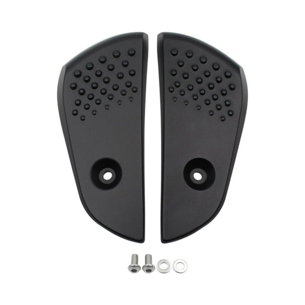 Suministros para pedales de motocicleta de aleación de aluminio, reemplazo y reparación de pedales modernos. Negro